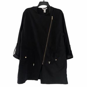 SOLD NWT ReVamped Women’s Black Asymmetrical Zip